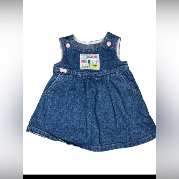 Vintage Other - Not for sale Vintage 1980's Lee Jeans denim dress size 18m